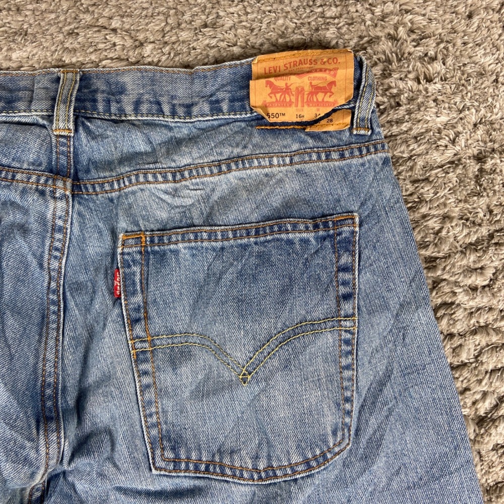 Levi 550 Relaxed Jeans Womens‎ 16 Husky (34x30) Blue Denim Baggy Skater Grunge